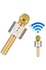 Bluetooth Hoparlör USB AUX SD Kart Kaoroke Mikrofon Uzun Pil Ömrü - Görsel 2