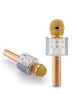 Karaoke Mikrofon Dahili Hoparlörlü Sd-usb-aux Girişli Bluetooth Hoparlör - Görsel 2