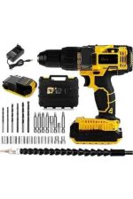 Profesyonel Çift Bataryalı Akülü Vidalama Şarjlı Matkap 24 Parça - Görsel 3