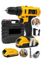 Metal Şanzıman Çift Akülü Bakır Sargı 24 Parça Led Aydınlatmalı Matkap Seti - Görsel 3