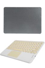 Touchpad Uyumlu Bluetooth Klavye Slim Kablosuz Wifi Q Klavye - Görsel 5
