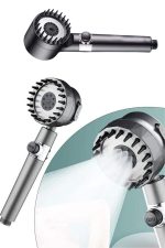 Duş Başlığı Yüksek Basınçlı Masaj Taraklı 3 Kademeli - Görsel 4