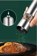 Otomatik Tuz ve Karabiber Öğütücü Baharat Öğütücü Tuz Karabiber Değirmeni - Görsel 3