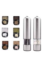 Baharat Öğütücü Otomatik Ayarlanabilir Tuz Karabiber Baharat Değirmeni - Görsel 5