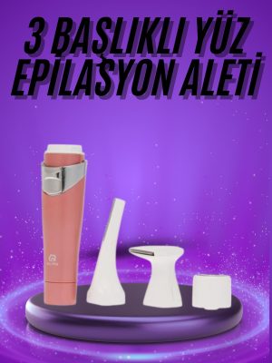 Tüm Cilt Tipleri Için 3 Başlıklı Yüz Çene Kıl Tüy Alma Tüm Cilt Tiplerine Uygun