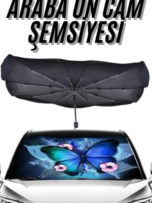 Güneş Önleyici Katlanabilir Oto Araba Güneşlik Şemsiye Tip Ön Cam