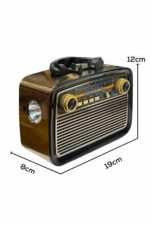 Nostaljik Radyo Bluetooth Bağlantılı Müzik Kutusu Ahşap - Görsel 2