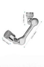 Dönebilen Musluk Başlığı Akrobat Mutfak Banyo Musluk Ucu Başlığı Oynar Başlıklı - Görsel 4