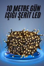 Led Işık Ağaç Süsleme Ampüllü Dekoratif Aydınlatma 10 Metre Gün Işığı