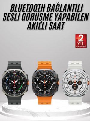 Akıllı Saat Amoled Ekran Bluetooth Bağlantılı Sağlık Takibi GPS Uyumlu