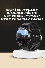Yeni Model Akıllı Saat GPS Uyumlu Uyku ve Sağlık Takibi Sesli Görüşme - Görsel 2