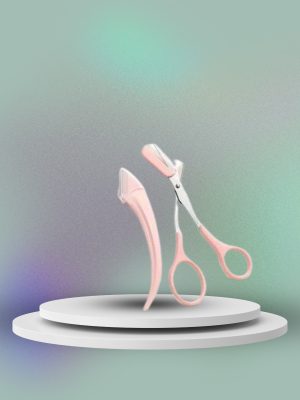 Taraklı Kaş Bıyık Makası Ve Kaş Ustura Seti Kaş Bıyık Tüy Alma Epilasyon Aleti 2'li Set