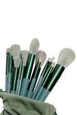 13 Parça Makyaj Fırça Seti Far Fırçası Allık Fırçası Yumuşak Uçlu - Görsel 4