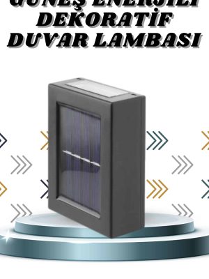 Solar Lamba Dekoratif Aplik Su Geçirmez Led Işıklı Duvar Lambası