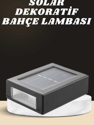 Dekoratif Duvar Lambası Solar Güneş Enerjili Bahçe Aydınlatması