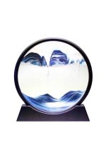 Kum Saati Yuvarlak Şık Kum Tablosu Dekoratif Kum Sulu Kum Saati - Görsel 3