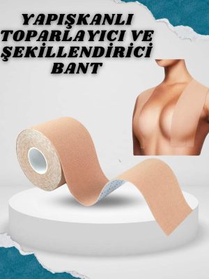 Toparlayıcı Göğüs Bandı Şekillendirici Ten Rengine Uygun Esnek Hassas Ciltlere Uygun