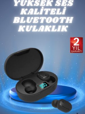 Kulaklık Dijital Göstergeli Bluetooth Bağlantılı Kablosuz Kulak İçi Mikrofonlu Dokunmatik Kontrol