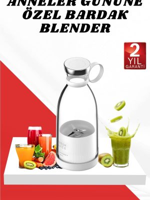 Anneler Gününe Özel Hediye Bardak Blender Paslanmaz Çelik Bıçaklı