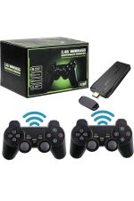 2 Kollu Kablosuz 2.4G Retro Oyunlar 4k Game Stick 3500 Oyun Atari - Görsel 3