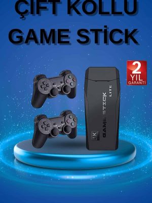 Retro Oyunlar 4k Game Stick 2.4g Kablosuz Çift Kol 3500 Oyun Atari