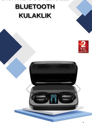 Dijital Göstergeli Bluetooth Kulaklık Kablosuz TWS Stereo Bluetooth 5.0