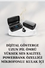 Dijital Göstergeli Bluetooth Kulaklık Kablosuz TWS Stereo Bluetooth 5.0 - Görsel 2