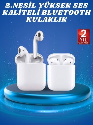 2.Nesil Yeni Model TWS Bluetooth Kulaklık Dokunmatik Kontrol Yüksek Ses Kaliteli