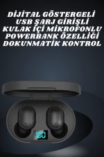 Çift Kulaklık Kampanyası Dokunmatik Kontrol Kulak İçi Yüksek Ses Kaliteli Mikrofonlu - Görsel 3