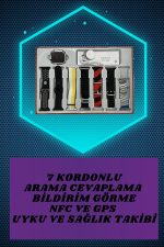 Dijital Göstergeli Powerbank Kulaklık ve 7 Kordonlu Yeni Nesil Akıllı Saat Amoled Ekran - Görsel 3