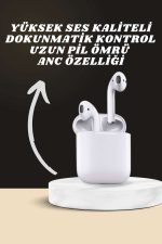 7 Kordonlu Akıllı Saat Ve 2.Nesil Kulaklık Yüksek Ses Kaliteli Uzun Pil Ömrü - Görsel 2