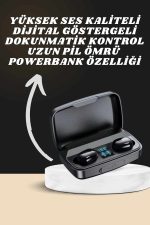 Yeni Nesil Akıllı Saat ve Bluetooth Kulaklık Kampanyası Dokunmatik Kare 7 Kordonlu - Görsel 2