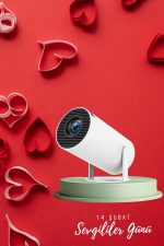 Sevgiliye Özel Hediye Ayaklı Sinema Projektörü Projeksiyon - Görsel 3