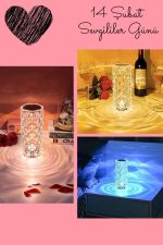 Sevgililer Gününe Özel Romantik Kristal Gece Lambası Sevgiliye Hediye - Görsel 2