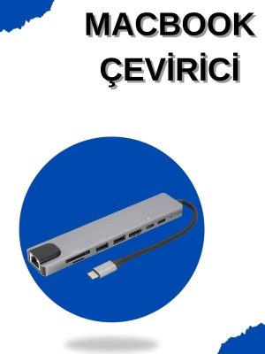 Çevirici Dönüştürücü Adaptör Macbook 3 In 1 Type-C To Hdmı USB 3.0
