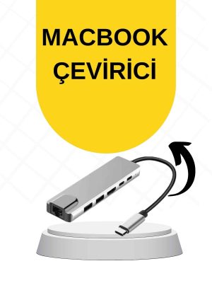 Macbook Pro/air Uyumlu USB Type-C 8 In 1 Hub Dönüştürücü Çevirici Çoklayıcı USB Hdmı Micro Sd 8 Girişli