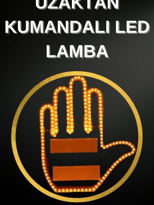 Led Işık El İşareti Araç Camı İçin Uzaktan Kumandalı