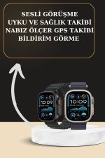Akıllı Saat Sesli Görüşme Titreşimli GPS Bağlantısı Müzik Dinleme Sosyal Medya Bildirimleri - Görsel 2
