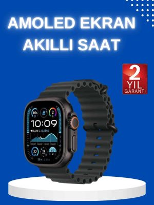 Akıllı Saat Bluetooth Bağlantılı NFC ve GPS Uyumlu Nabız Ölçer Sesli Görüşme