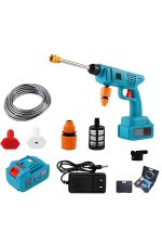 Şarjlı Oto Yıkama, Bahçe Sulama Tabancası Makinesi Yüksek Basınçlı - Görsel 3