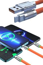 Android ve İOS Uyumlu 180 Derece Type-c Şarj Kablosu - Görsel 4