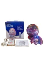 Dinozor Yumurtası Gece Masa Lambası Bluetooth Hoparlör 14 Renk Seçeneği - Görsel 3