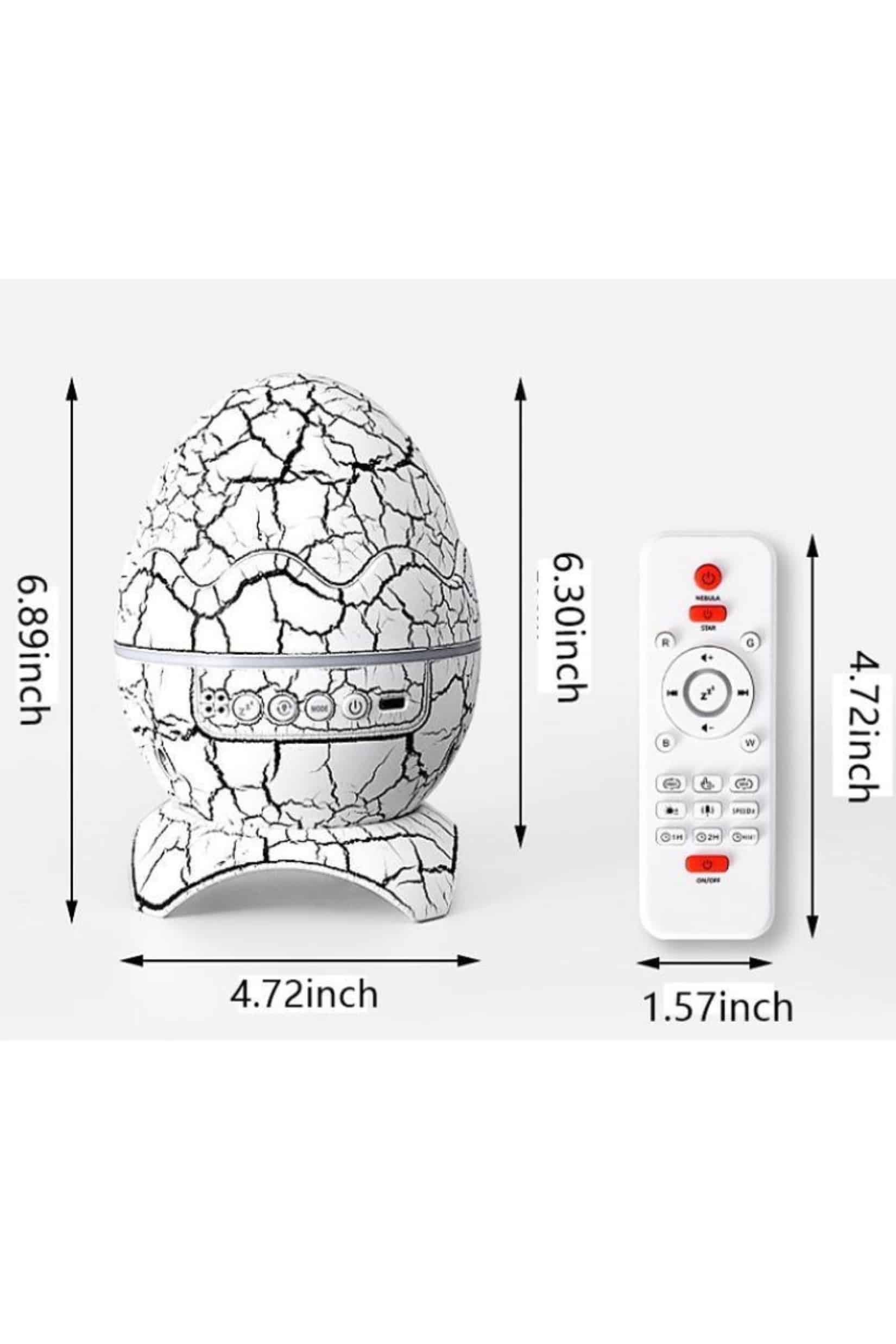 1215625_7-8.jpg Yumurta Şeklinde Su Dalgalı Bluetooth Speaker Lamba Renkli Şarjlı - Görsel 3