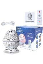 Yumurta Şeklinde Su Dalgalı Bluetooth Speaker Lamba Renkli Şarjlı - Görsel 4