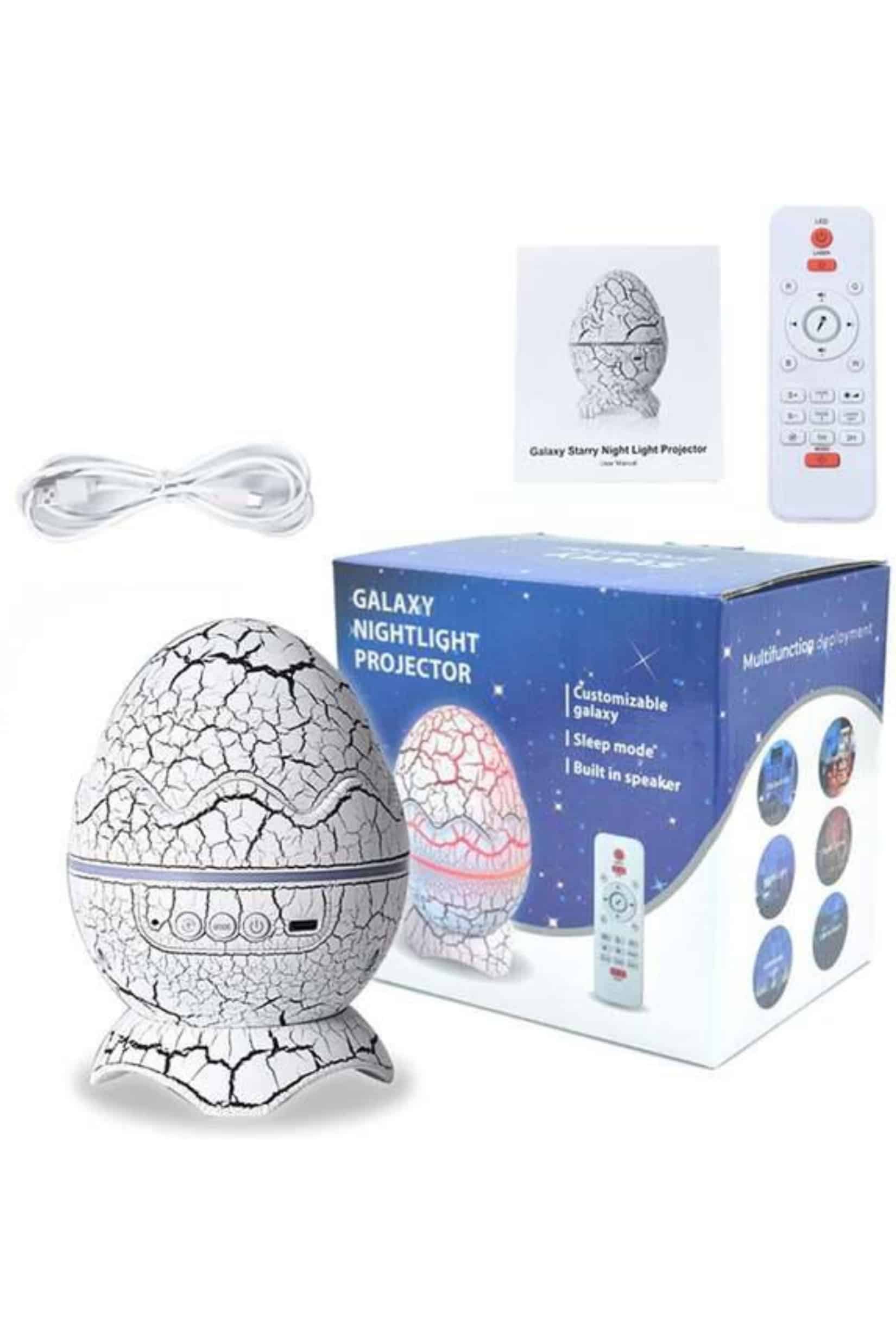 1215625_8-8.jpg Yumurta Şeklinde Su Dalgalı Bluetooth Speaker Lamba Renkli Şarjlı - Görsel 4