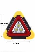 Işıklı Üçgen Reflektör Led Projektör Acil Durum Feneri Flaşör 500 Lümen - Görsel 3