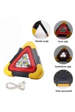 Işıklı Üçgen Reflektör Led Projektör Acil Durum Feneri Flaşör 500 Lümen - Görsel 5