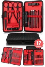 17 Parça El Ayak Bakım Seti Tırnak Temizleme Manikür Pedikür Cımbız Törpü Tırnak Makası - Görsel 3