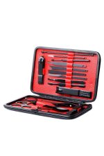 17 Parça Manikür Seti Taşınabilir Özel Çantalı El ve Ayak Bakımı Tırnak Batığı Temizleme - Görsel 4