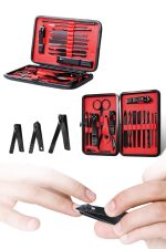 17 Parça Manikür Seti El ve Ayak Bakımı Törpü Cımbız Tırnak Temizleme - Görsel 5